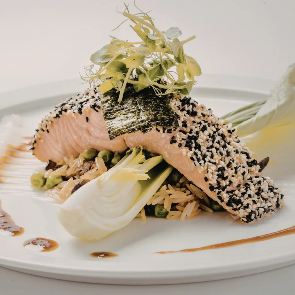 Salmão com Crosta de Gergelim